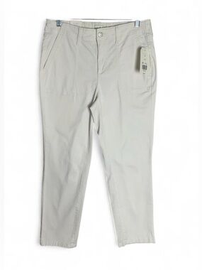 Wonderly NWT Size 6 High Rise Utility Ankle Pants White